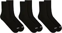 Kit 3 Pares de Meias Cano Médio Mash Com Tecido Respirável Algodão Masculino Adulto