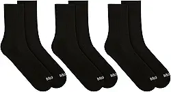 Kit 3 Pares de Meias Cano Médio Mash Com Tecido Respirável Algodão Masculino Adulto