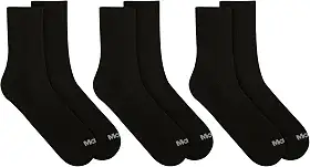 Kit 3 Pares de Meias Cano Médio Mash Com Tecido Respirável Algodão Masculino Adulto