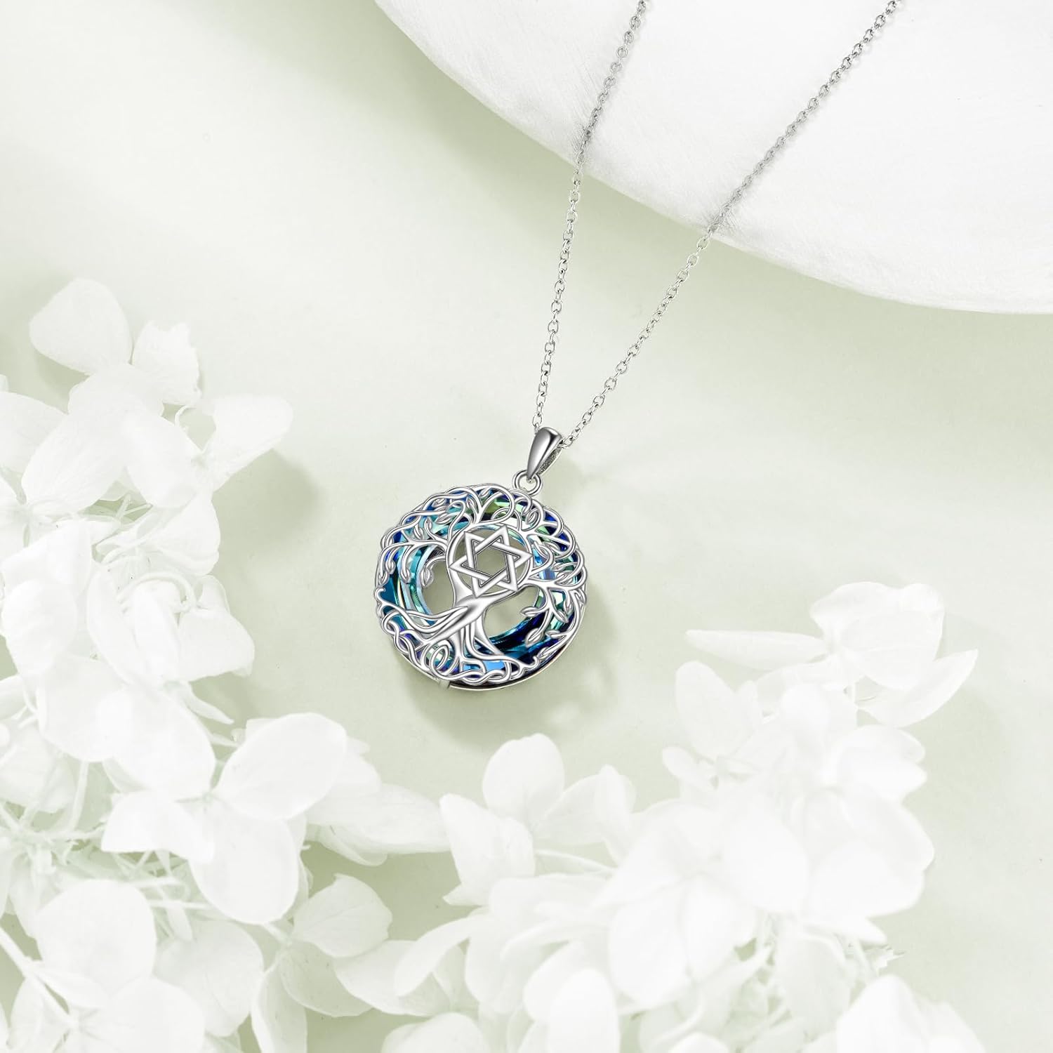 YFN Tree of Life Necklace Sterling Silver Celtic Knot Tree Pendant Jewelry Gifts for Women Men - Image 3