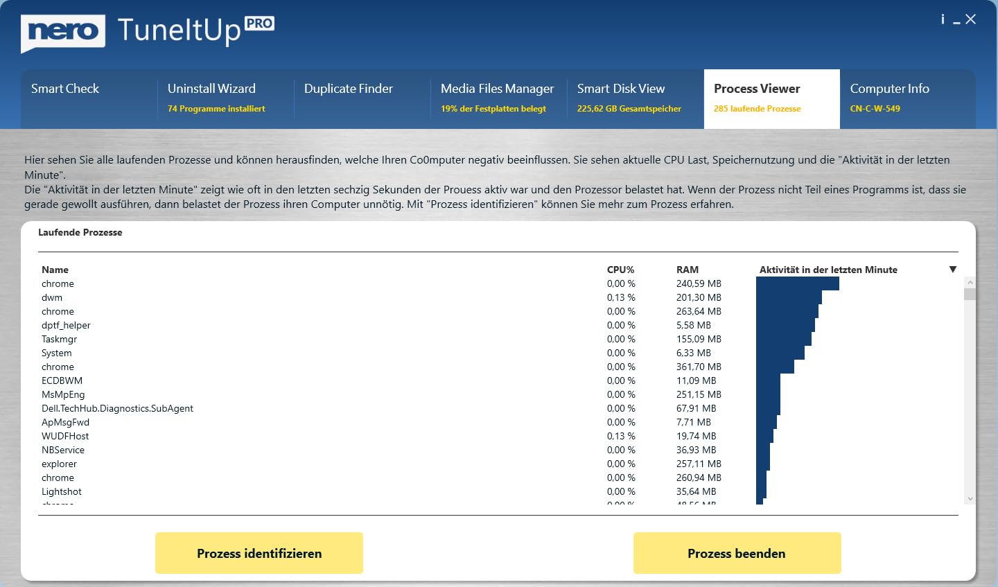 Nero TuneItUp PRO | PC Tuning & Windows Optimierung | PC beschleunigen | Windows schneller starten | Internet-Speed erhöhen | automatische Wächterfunktion | Jahreslizenz | 1 PC | Windows 11/10/8/7