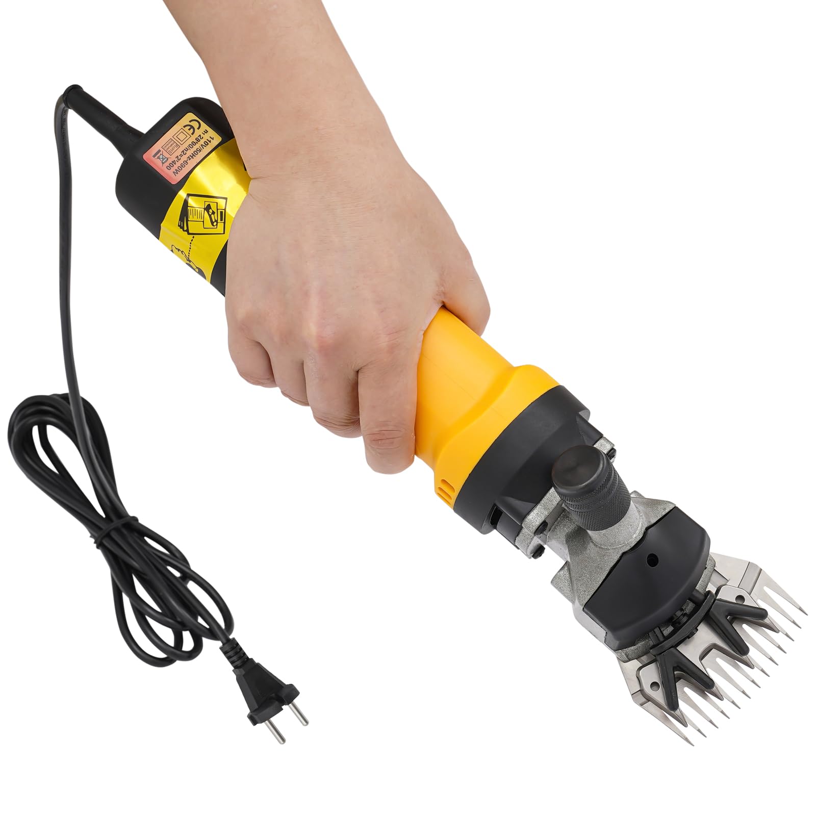 Cesoia elettrica per pecore, 690 W, 2800 giri/min, con spatola per capelli e spazzola per la pulizia, 6 velocità regolabili, tosatrice per cavalli, alpaca e capre