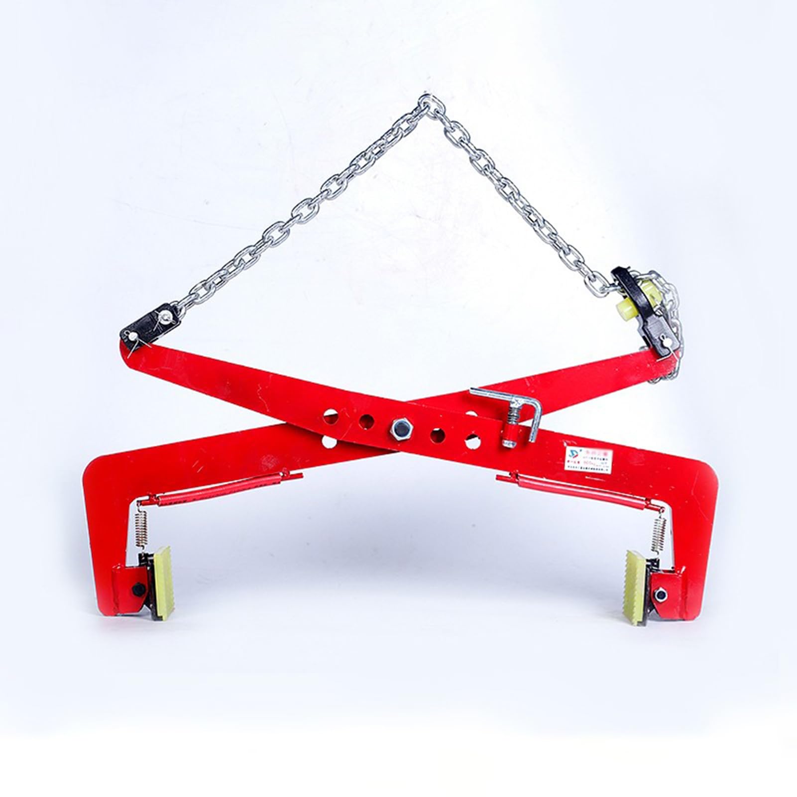 QUSYZD Paving Slab Lifter Granite Clamps Vertical Carrying Paver Lifter, Heavy Duty Stone Clamps Paving Slab Lifter, Chain Pliers Lifter for Curb/Steel Plates/Marble,One Color-M