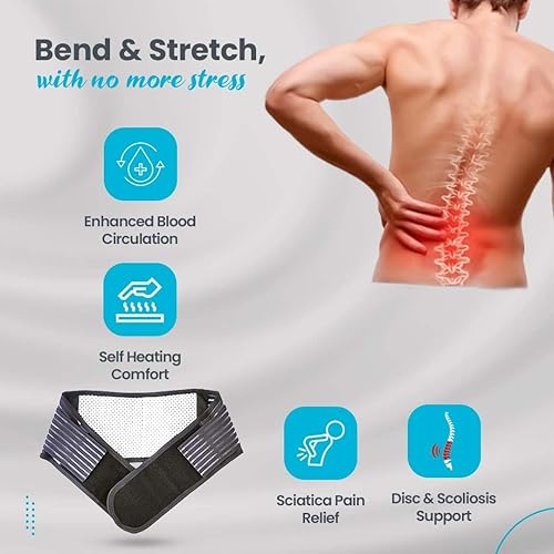 Miniatura 2 de Soporte de espalda para hombres y mujeres la solución definitiva para apoyo de espalda y alivio del dolor, soporte lumbar para dolor de espalda