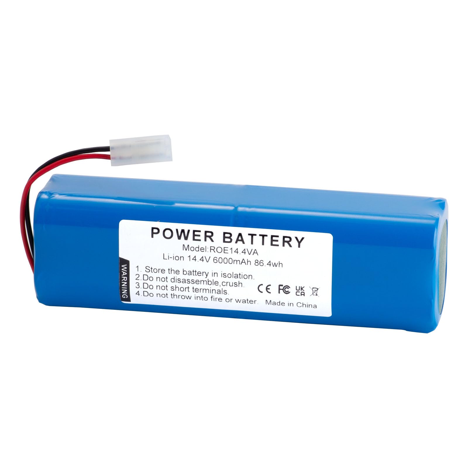 6000mAh 14,4V Li-ion Akku für ROEMO SYB2, SYB2 Pro Saugroboter, Ersatzakku für ROEMO D093-4S2P Batterien, Hochleistungs-Zubehör
