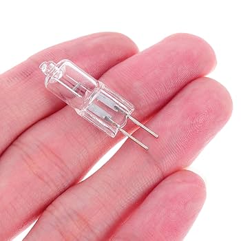 Hemobllo 5Pcs Halogen Bi-pin Bulb Compact Crystal Lamp for