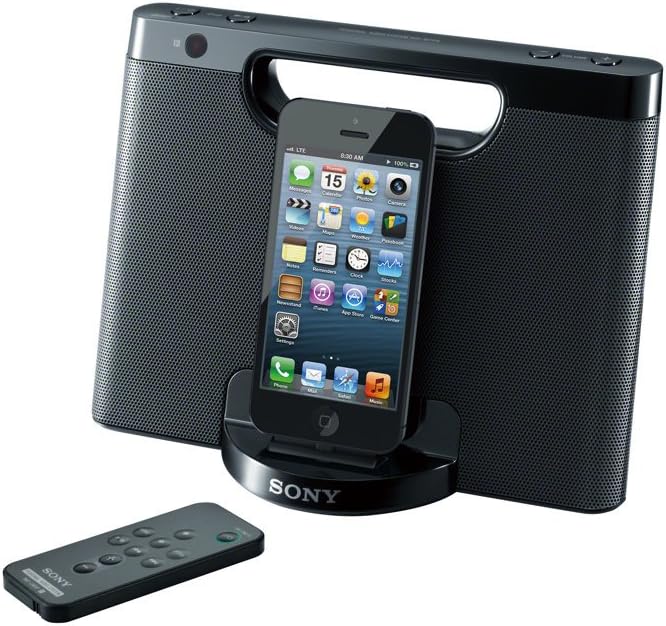 Sony RDPM7IPN Lightning iPhone/iPod Portable Speaker Dock (Black)
