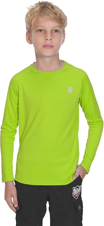 Sun Shirts for Youth Boys Rashguard - Long/Short Sleeve Lightweight Shirt SPF 50+