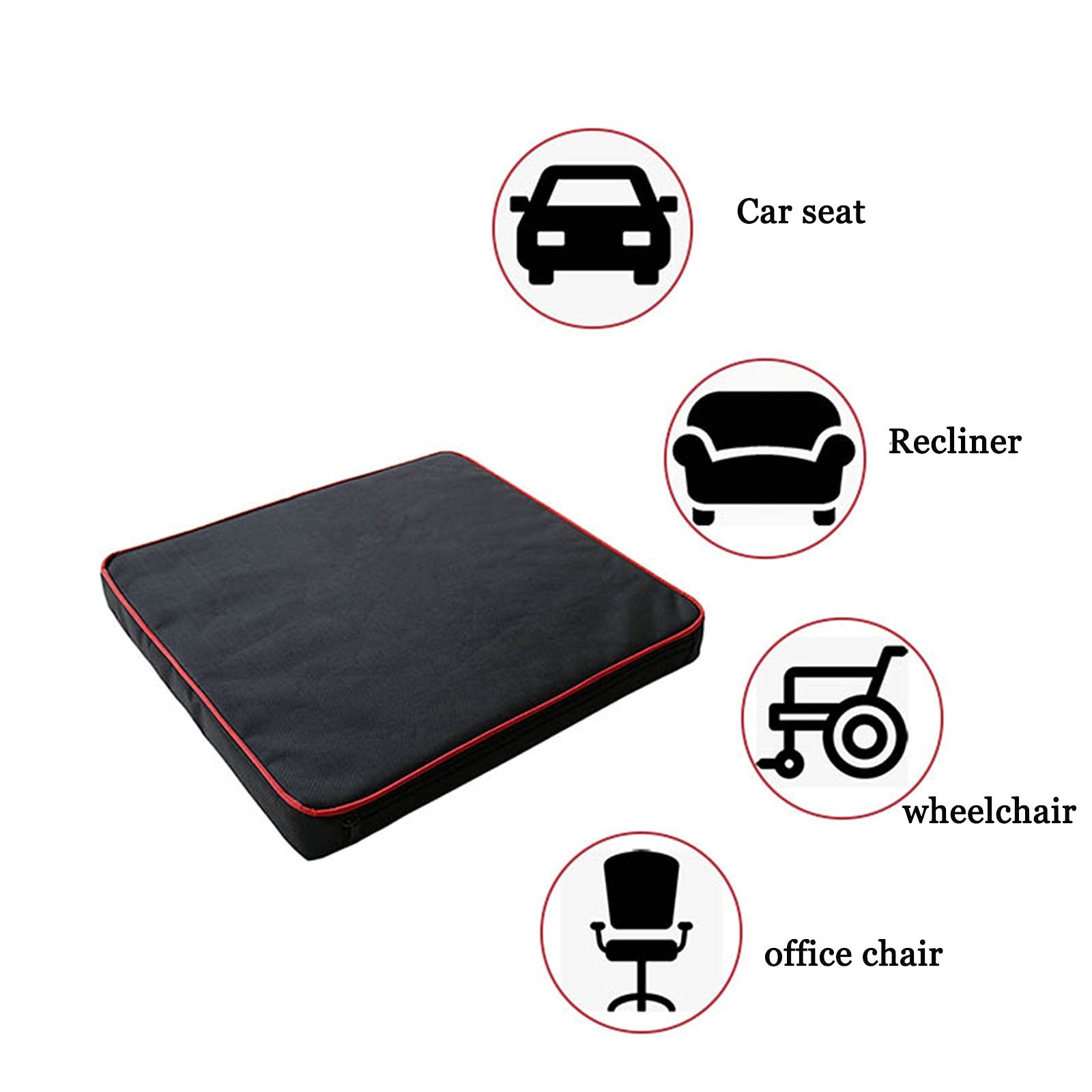 Cojín Antiescaras para Silla de Ruedas, cojín para asiento de espuma viscoelástica, ayuda a aliviar el dolor de espalda, utilizado en automóviles, oficinas, sillas de ruedas, hogares, ( Color : B )