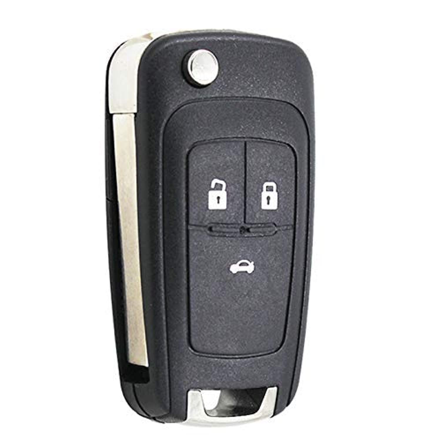 kuyuansu Replacement Flip Folding Remote car Key Shell For Chevrolet Cruze Epica Lova Camaro Impala 3 Button 5Button HU100 Blade (3button)