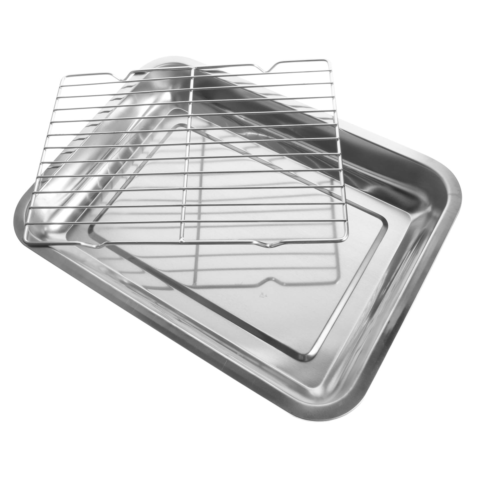 Plaque acier inoxydable Alipis idéale pour éliminer l'excès de graisse de vos poulets frits