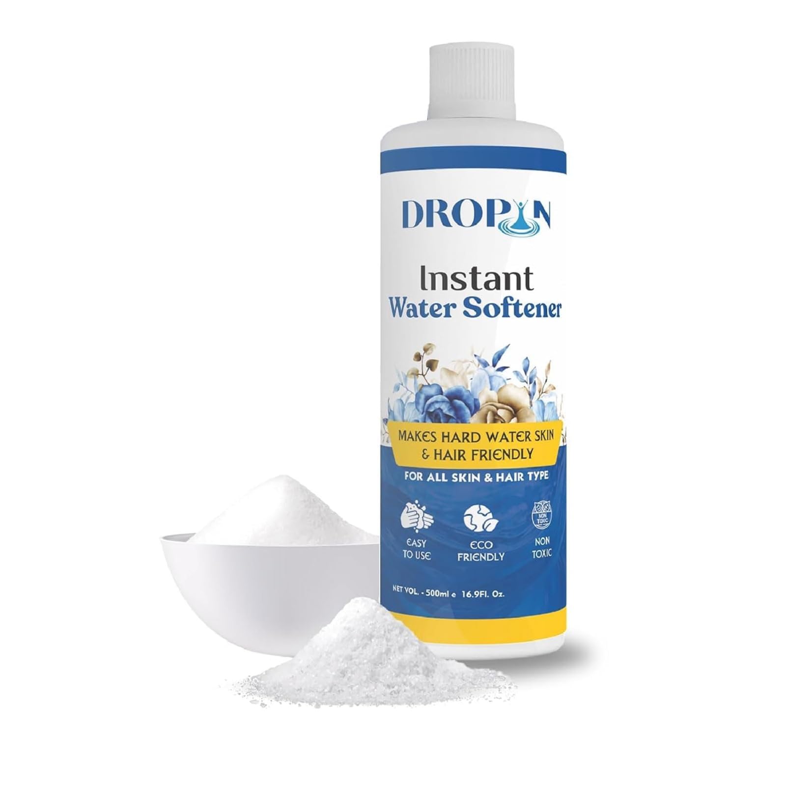 Dropin Water Softener 500ml | Instant Hard Water Softening Agent | Reduces Hair Fall & Skin Irritation | Disables Calcium & Magnesium | pH Balanced Solution | Non Toxic and 100% Safe-image-29