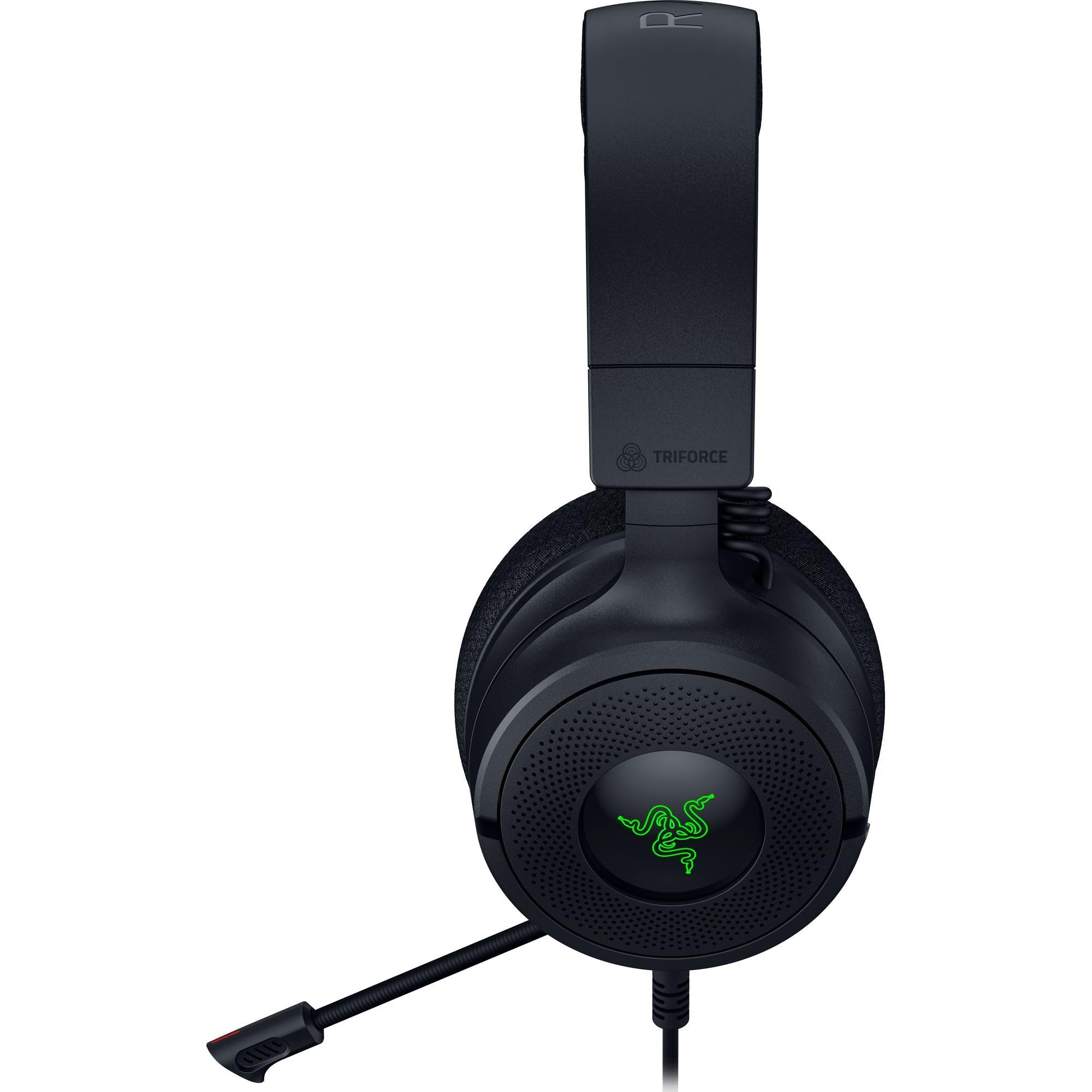 Razer Kraken V4 X - Casque de Jeu Filaire (Drivers Triforce 40mm, Micro cardioïde rétractable, Son Surround 7.1, Chroma RGB, pour PC - Console et téléphones Via USB-C) Noir