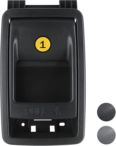 Miniatura 8 de TQPONLY Manija de liberación de cierre de asiento plegable, compatible con Toyota Sienna 11-20 Reemplaza 75220 72909-08011 (gris)