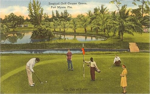 Golf Course, Ft. Myers, Florida - Vintage Image