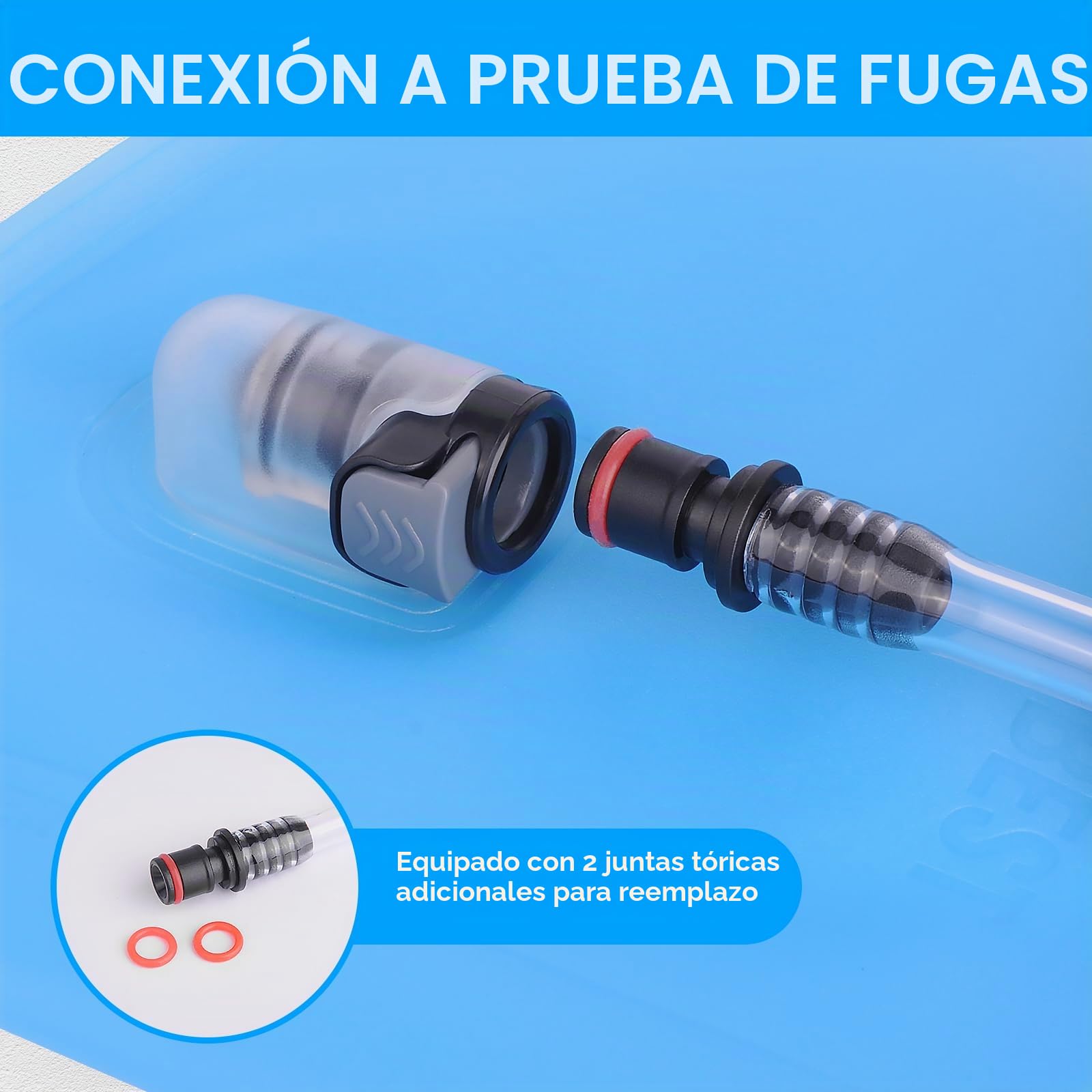UTOBEST Mochila Ligera para Correr a pie, Bolsa de hidratación Funcional 5,5 L…