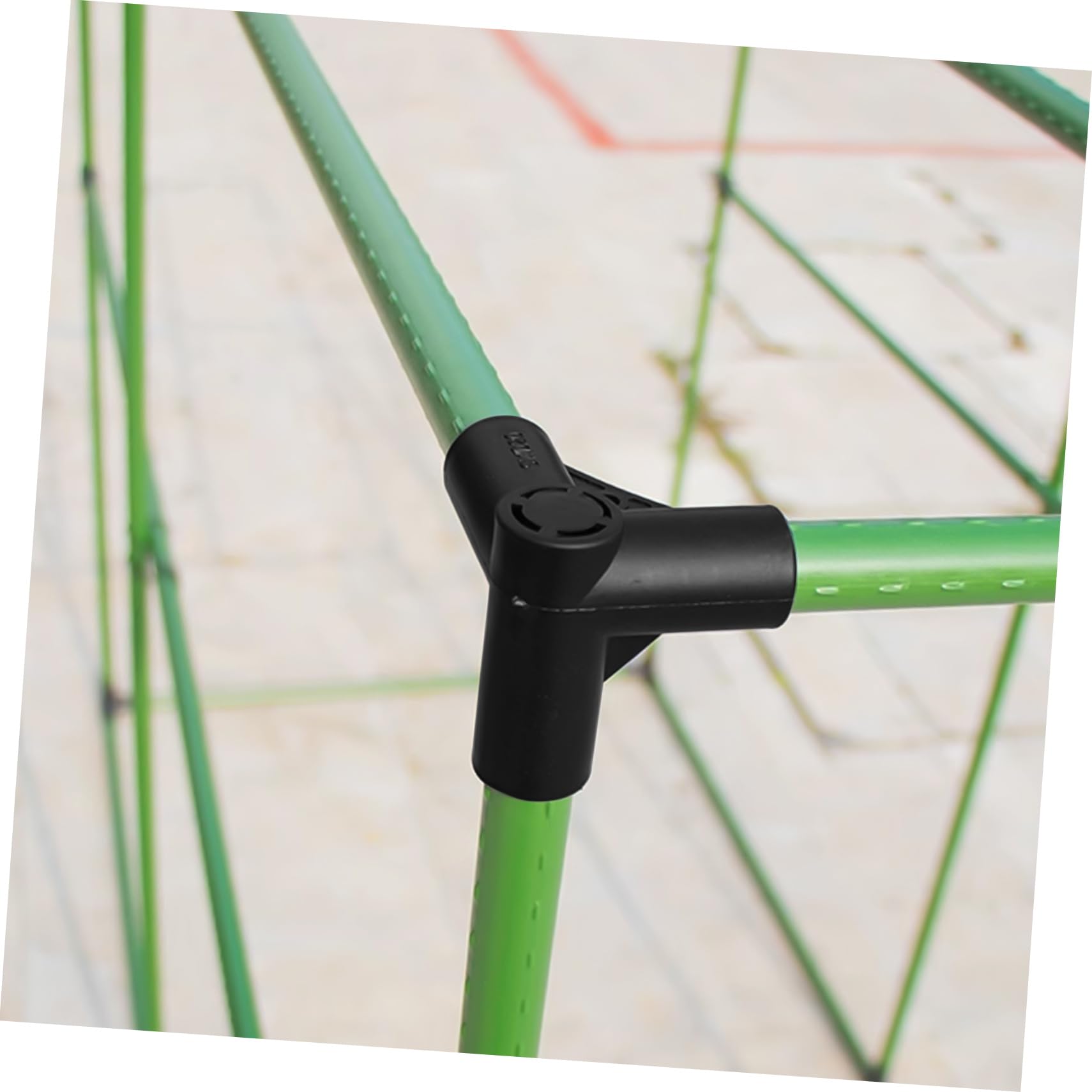 Cabilock Connettori in Plastica da Giardino 20mm 10 Pezzi Supporto e Pergolati Resistente in Pp Nero per Strutture Esterne