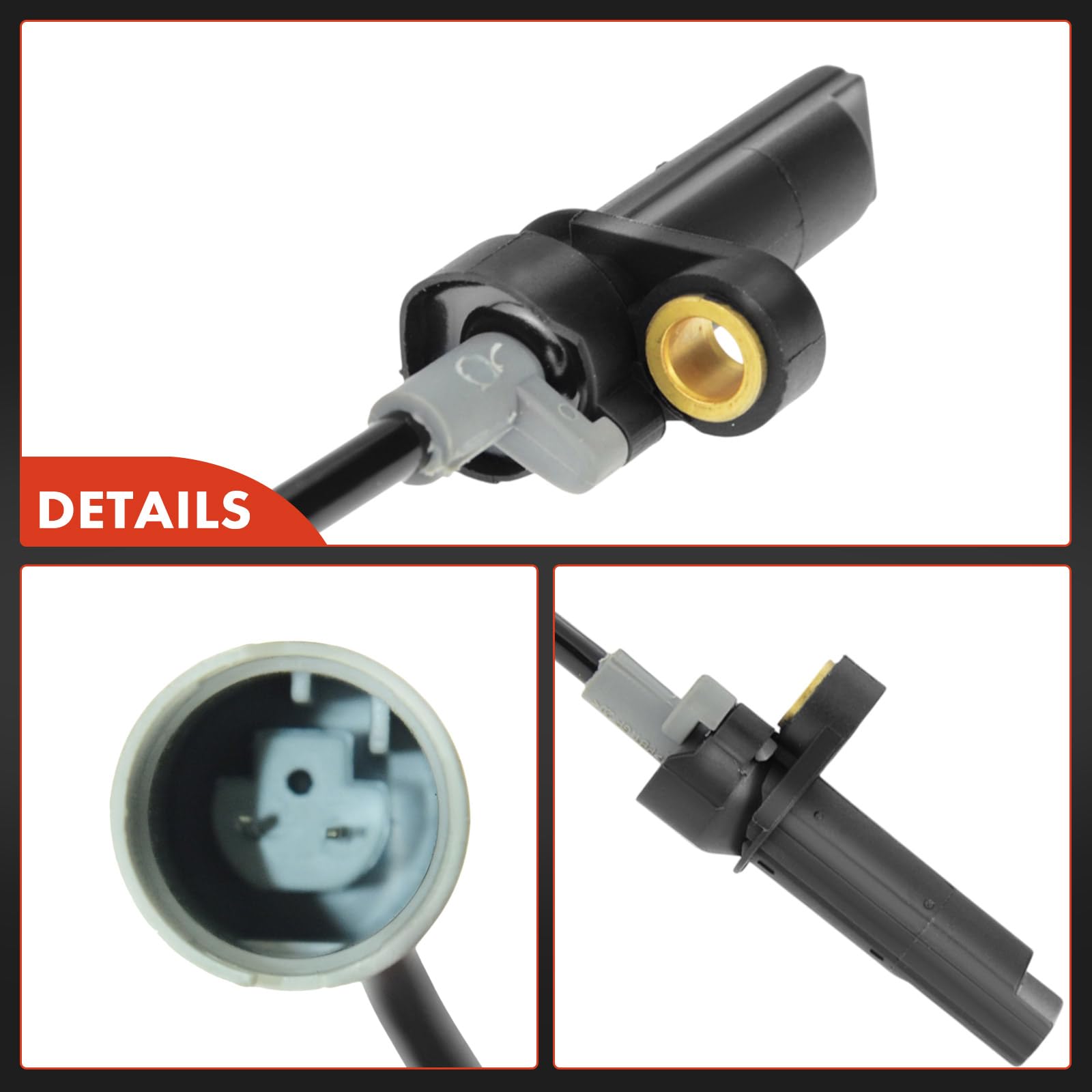 Frankberg Sensore Velocità Ruota ABS Sensore ABS ABS Speed Sensore Compatibile con Serie 5 E39 520i 523i 525tds 525td 528i 535i 540i Serie 5 Touring E39 523i 525tds 528i 540i Replace# 34521182160