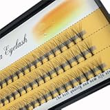 BODERMINCER 10D 60pcs Black Handmade False Eyelashes Natural Long Individual Eyelashes Extension Fake Lashes Makeup Beauty Cosmetic &lpar;11mm&rpar;