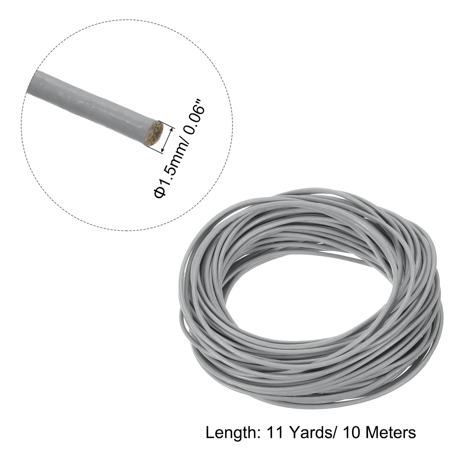 QUARKZMAN Lederband 1mm - 10m Rundes Band Für DIY Projekte