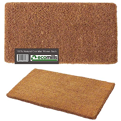 Ecomills 1.5" Extra Thick Coco Coir Door Mat Woven Back, 36" x 72...