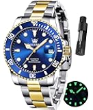 Men's Mechanical Watch Hollow Out Waterproof Automatic Stringing Watch for Men