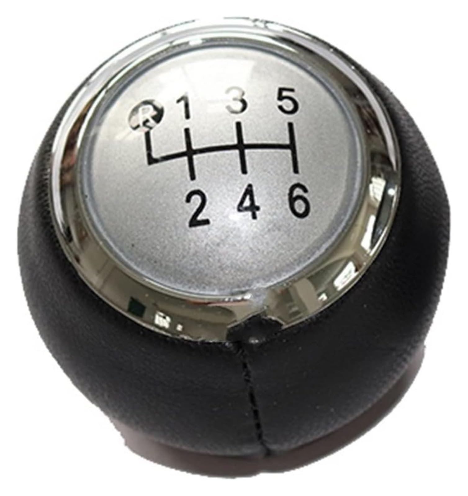 FNCVTM Car Gear Knob for Toyota for AURIS 2007-2011 5 6 Speed Car Shift Gear Lever Gaitor Boot Cover(6 Speed Silver Knob)
