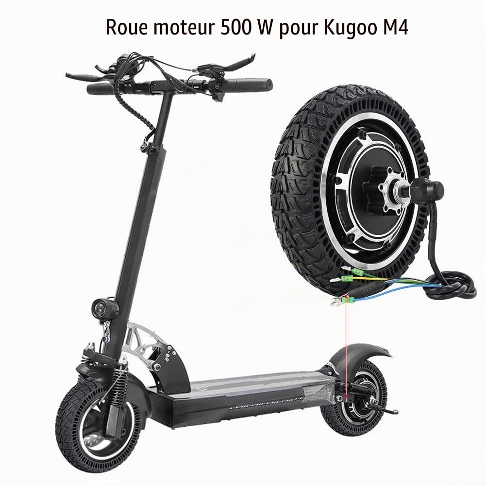 Roue de moteur 48 V 500 W pour scooter pour Kugoo M4 Pièces de rechange