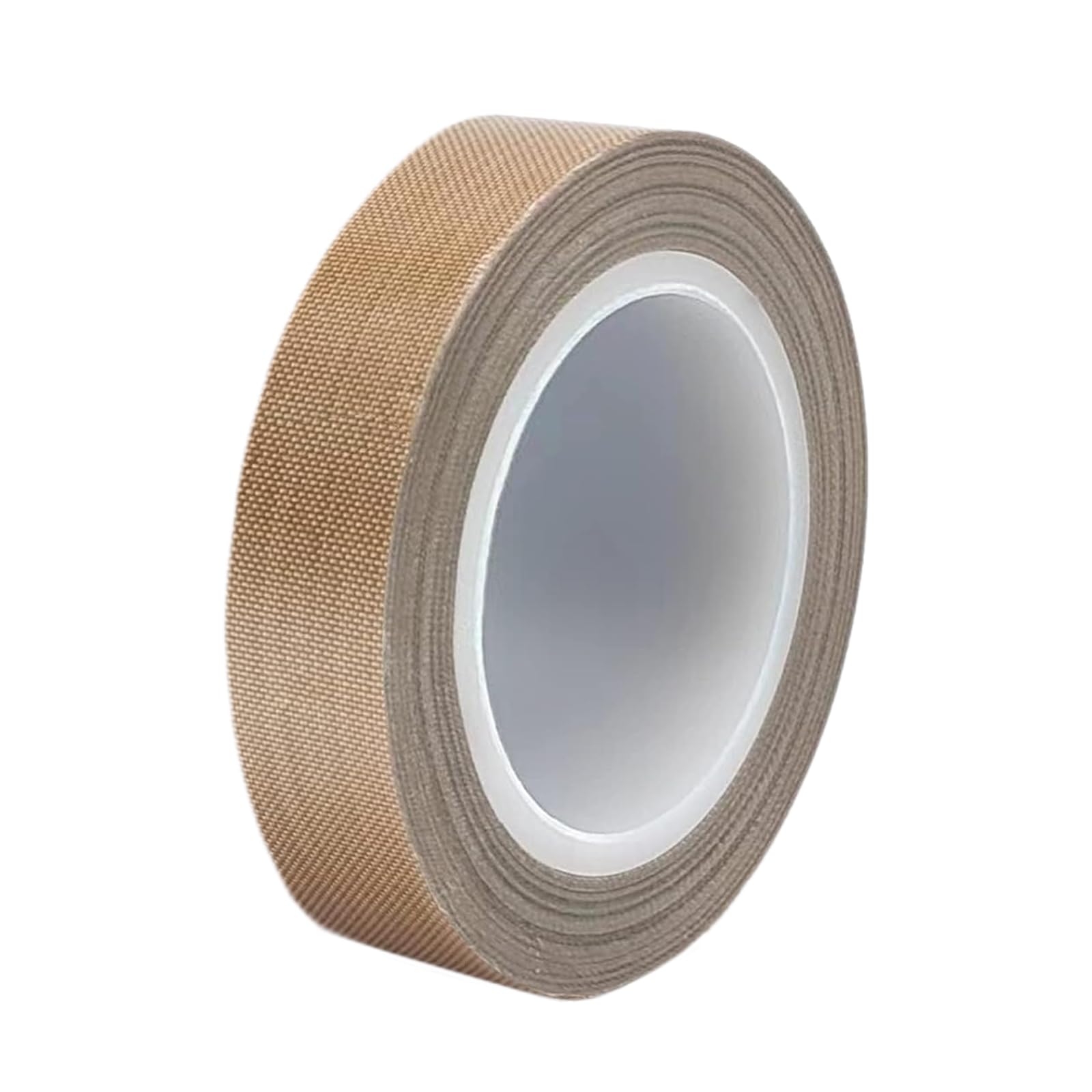 MOUMOUTEN 2 Rolls 55mm x 10m Brown High Temperature PTFE Tape,Insulating Cloth Heat Vinyl Thermal Sublimation Press Tape for Vacuum Sealer Machine