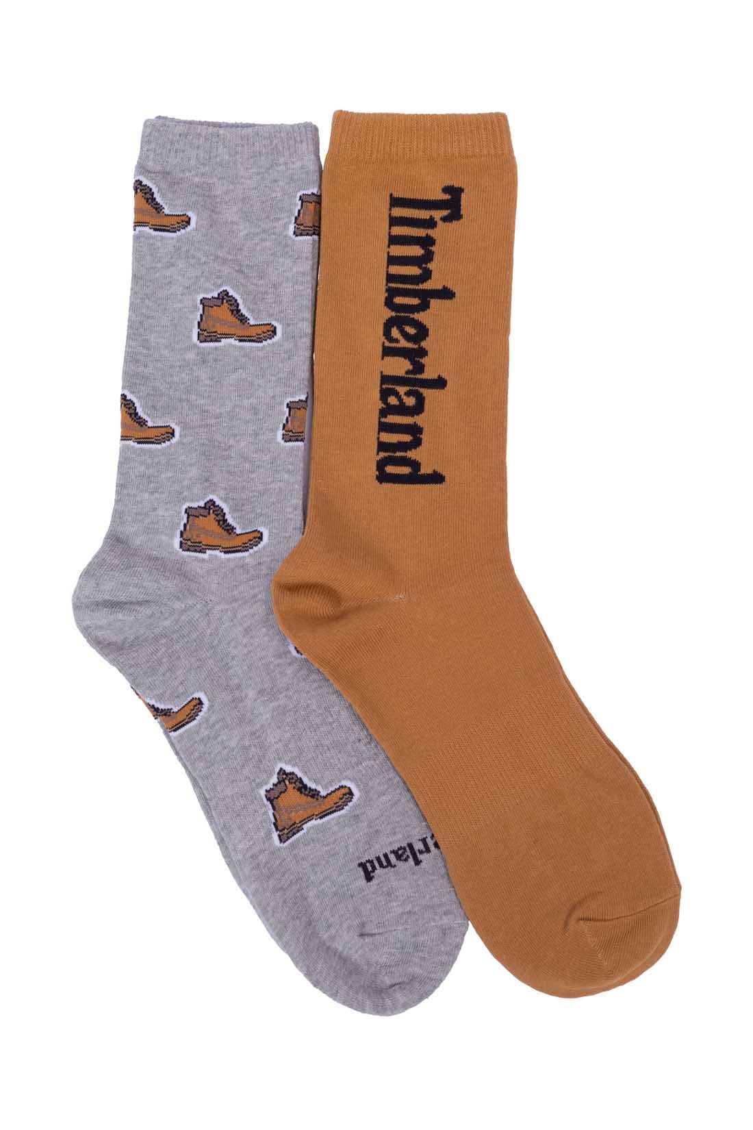 Timberland Unisex Biscuit - 2-Pack Socks, M