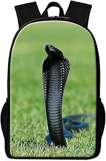Dispalang Cool Animal Backpack for Boys Crazy Snake School Bookbag Children Lightweight Back Pack