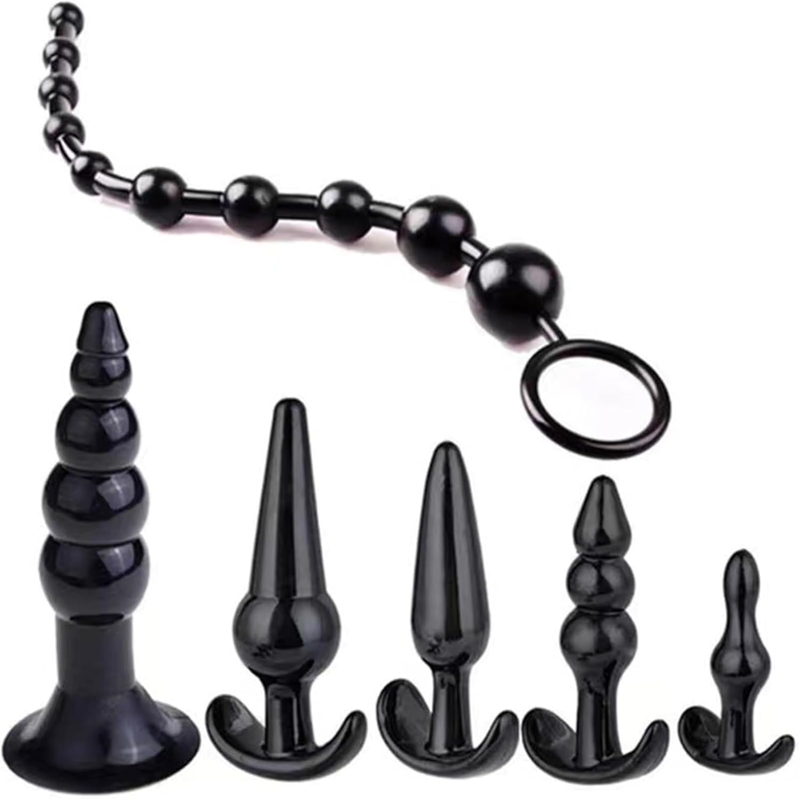 6PCS Anal Trainer Kit Butt Plugs Beginner Set Silicone Prostate Massager Butt Plug Toy Anales Adult Toys Plug