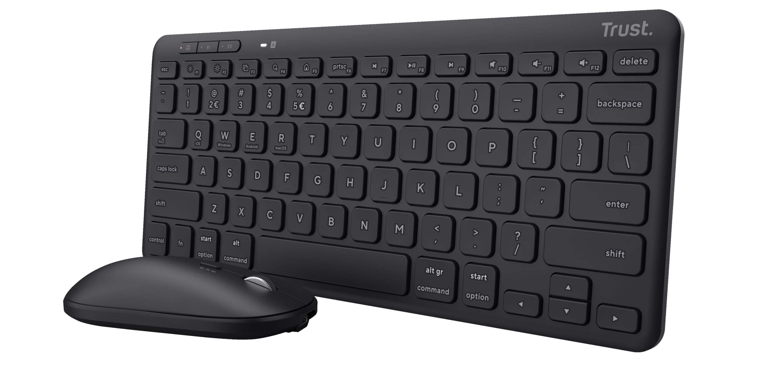 Trust Trezo Draadloze Toetsenbord en Muis Set, Nederlandse QWERTY