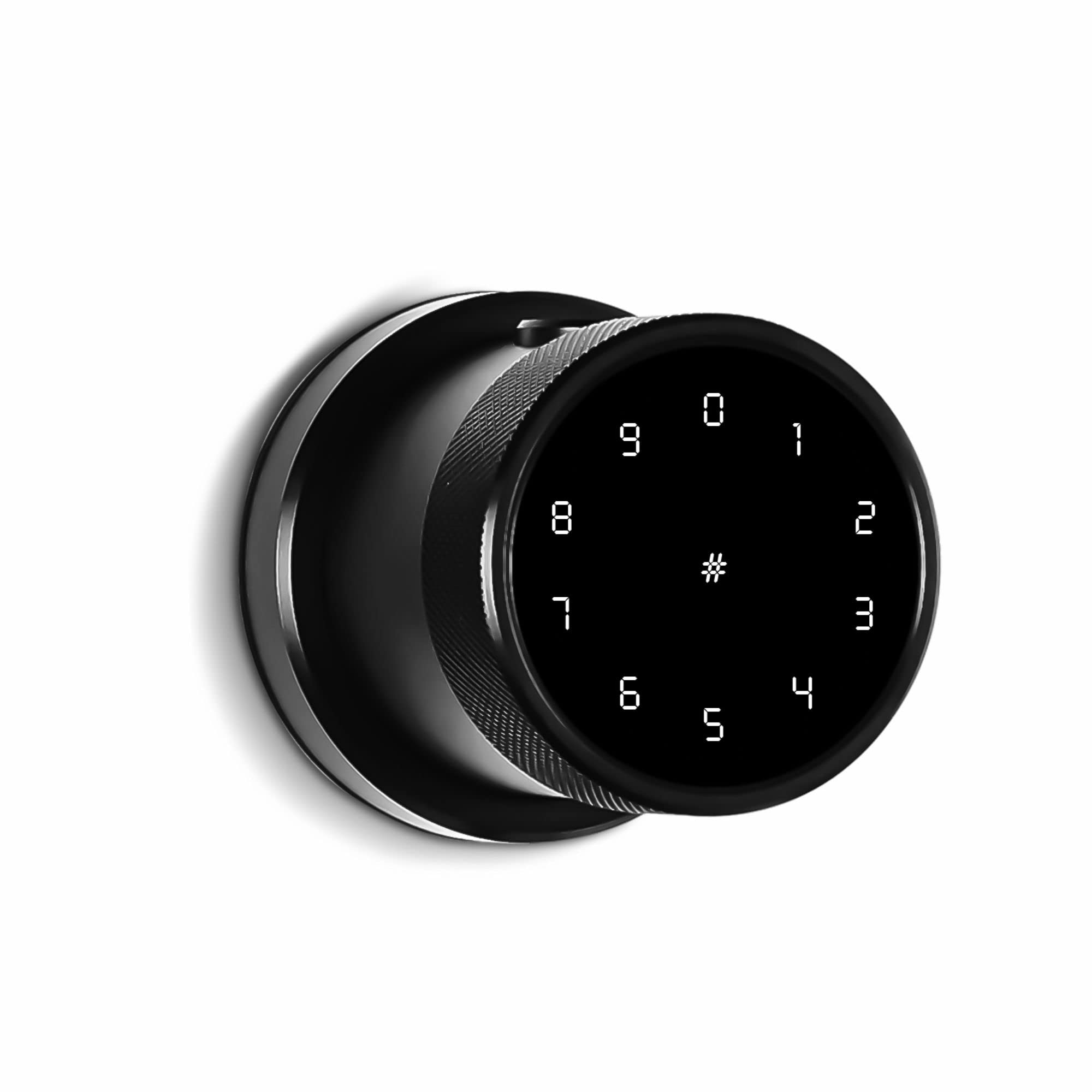 Ozone Smart Bluetooth Internal Lock for Wooden & Metal Doors, 4-Way Access, OzoLife App, Fingerprint, Password, RFID Card, 35-65 mm Door Thickness, Free Installation, 2 Years Warranty (Black)