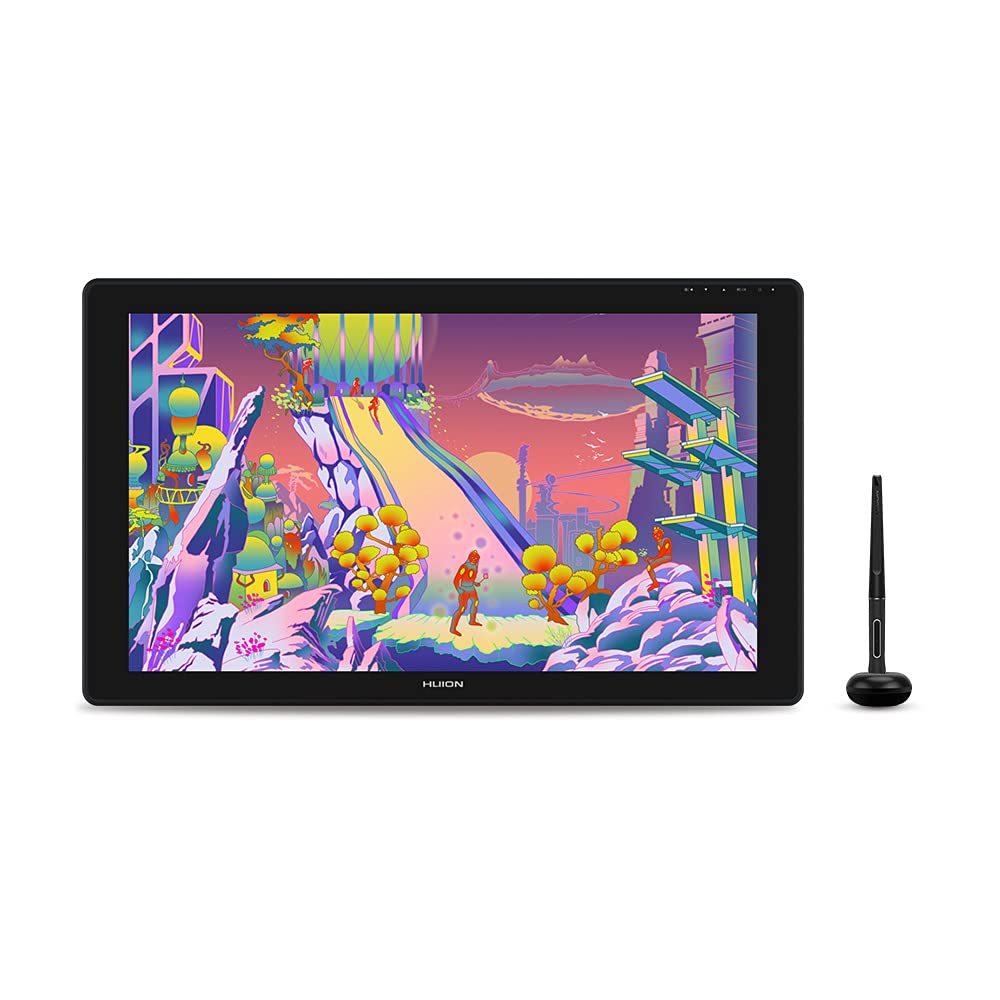 Kamvas 24 Plus QHD Pen Display Graphic Drawing Tablet with Full-Laminated QD Screen 140% sRGB 2.5K Graphic Drawing Monitor Battery-Free Stylus 8192 Pen Pressure for Windows/Mac/Android, 23.8inch