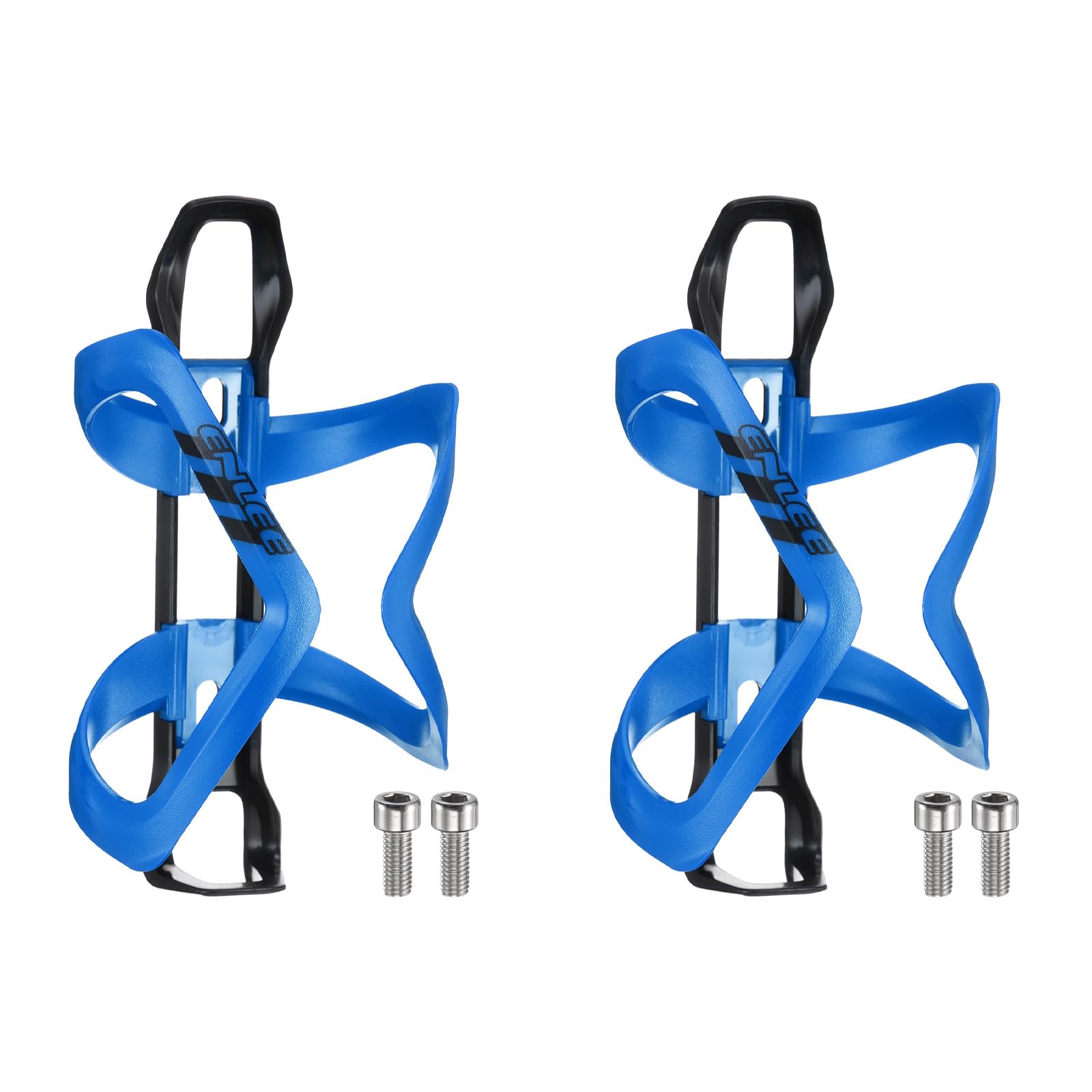 sourcing map 2pcs Bicycle Water Bottle Holder Adjustment Right Load Bike Bottle Cages Cycling Cup Holder for MTB Road Gravel, Blue
