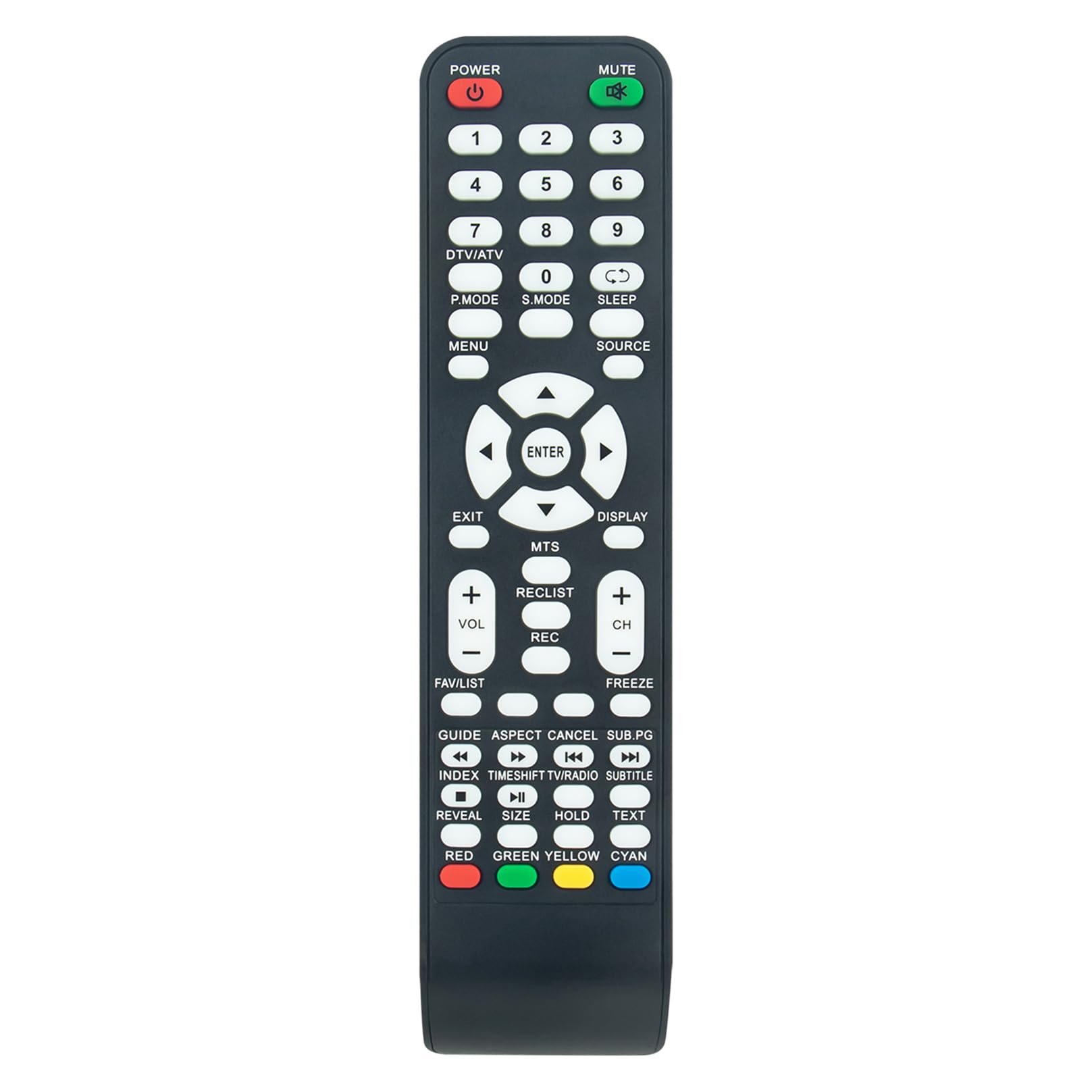 VINABTY Mando a Distancia de Repuesto Aptos para SELECLINE TV 24S19DC 32S17 32S17T2 39S1810 40S18 49S17U LE-2219D LED-2019D LED-2219D LED-2419D 886814/ LE-5519 886919/LE-2219D LE-32D11T2 LE-39-18