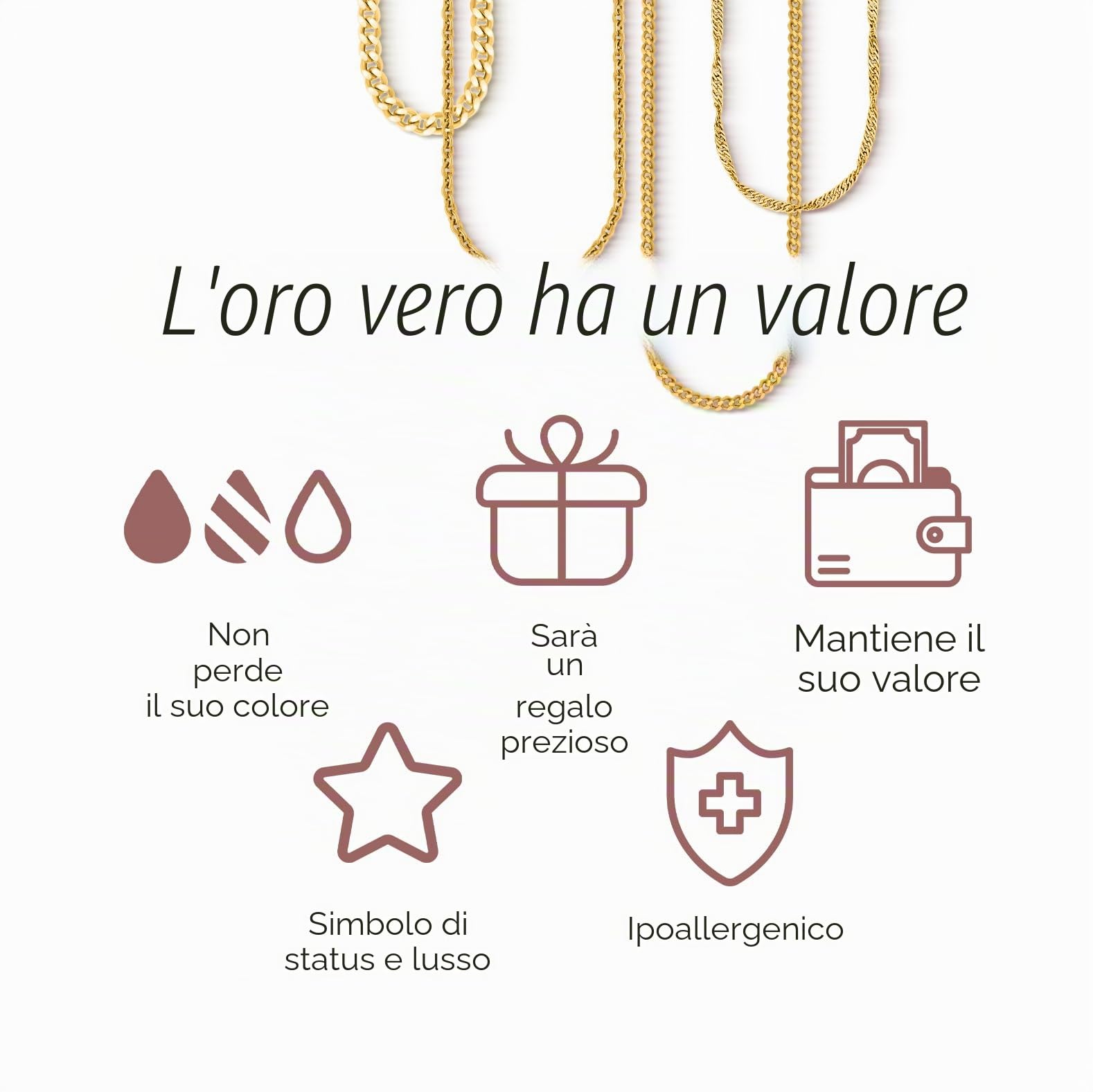 EDELIND Orecchini a cerchio 30 mm 18 K 14 K 9 K 8 K Oro giallo Orecchini da donna, 2 mm di larghezza Orecchini Donna con confezione regalo