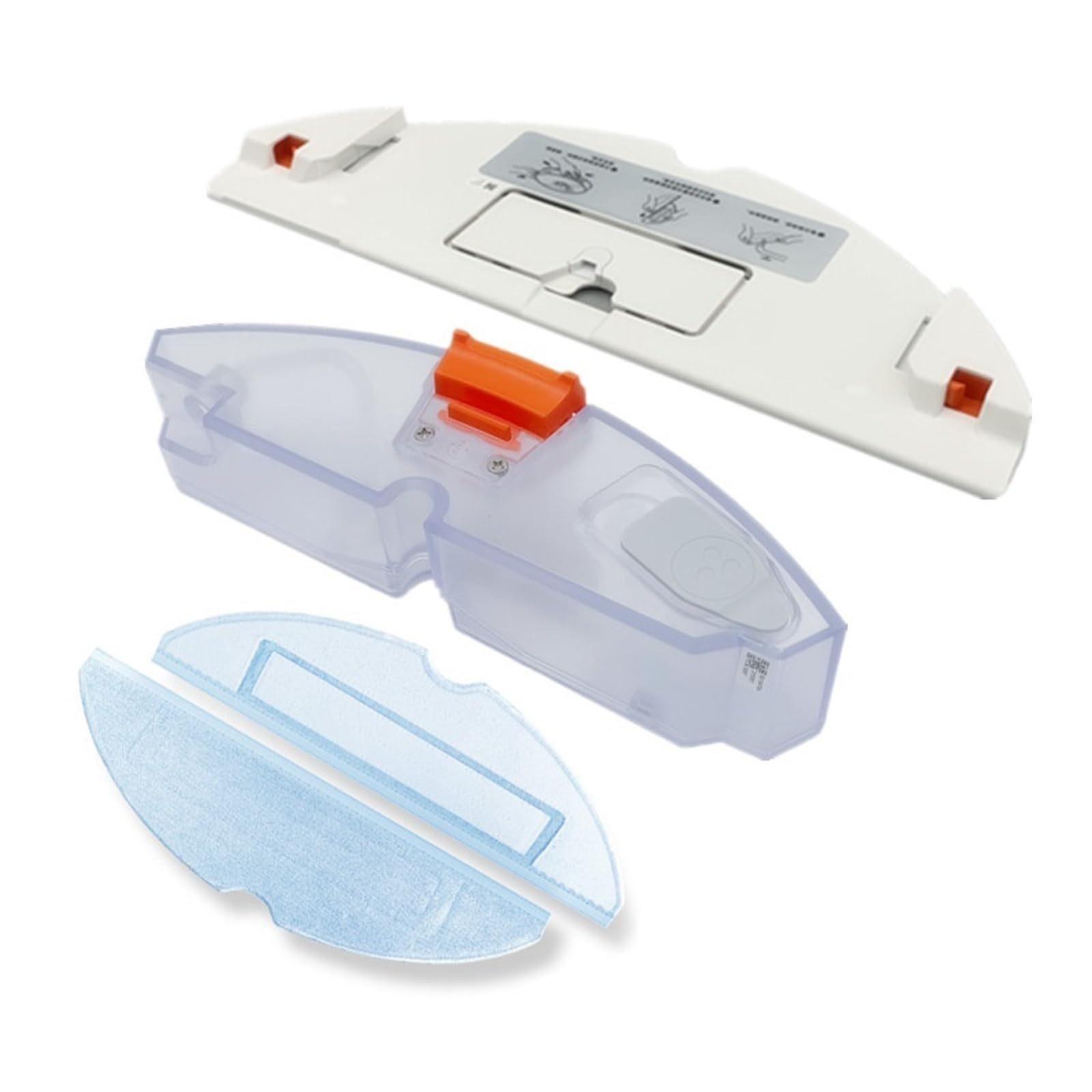 Ersatzteil Wassertank, Wischtuchhalter, Wischtuch, Kompatibel mit Roborock S7 / S70 / S75, Ersatzteile for Roboterstaubsauger(Set 03)