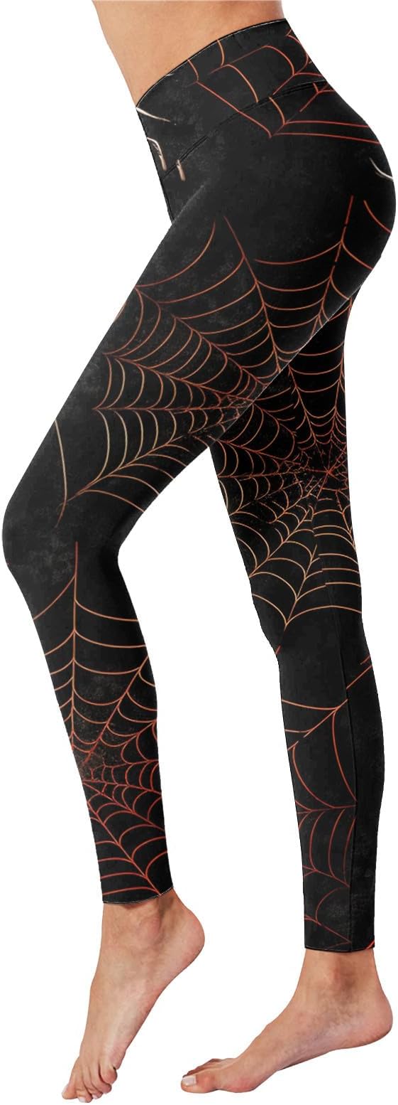 GenericSafort Yoga Pants for Women Capri Cycling Shorts Women Halloween Costumes for Women Skeleton Reflective Leggings Leggi