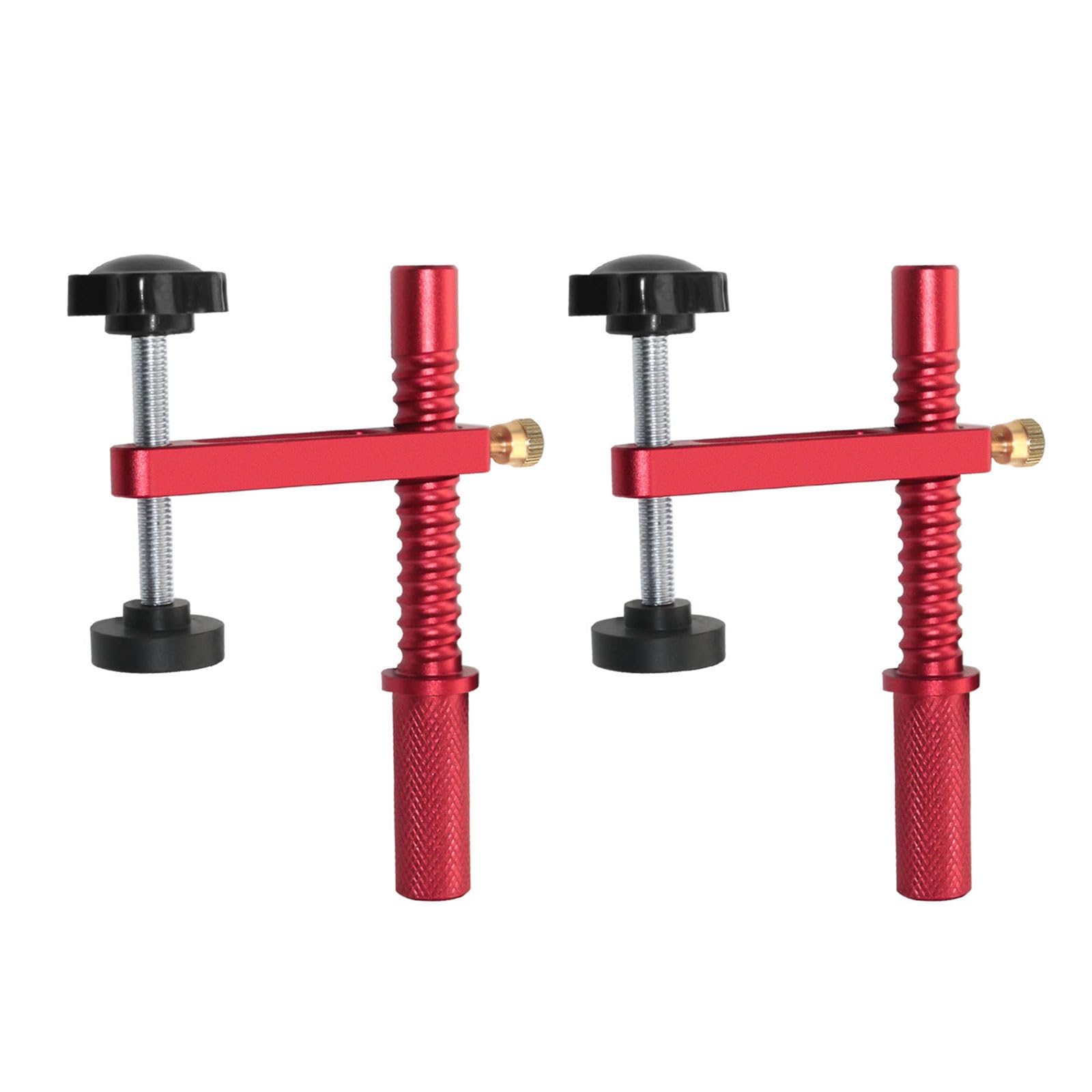Aluminum Workbench Dog Clamp Kits 19mm / 20mm Holes Easy Installation Hold Down Tool for Woodworkers and DIYer Enthusiasts Adjustable Clamp