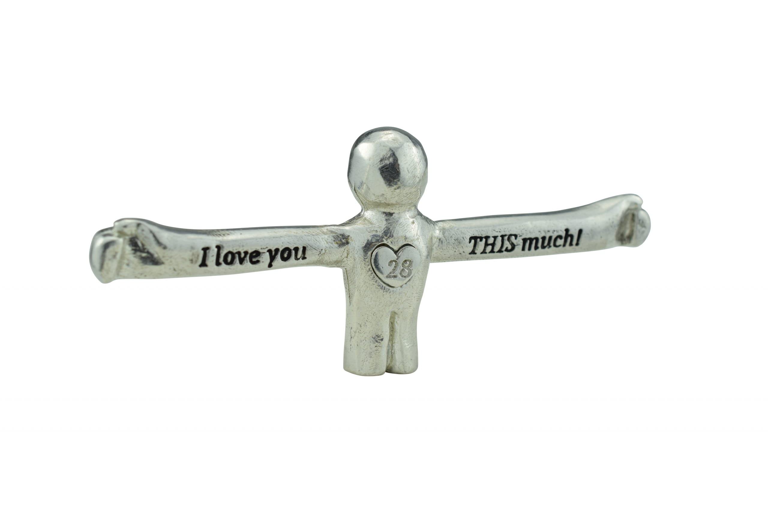 Pirantin I Love You This Much Figure - 28Th Anniversary Unique Gift For Husband Or Wife (Ilytm28)