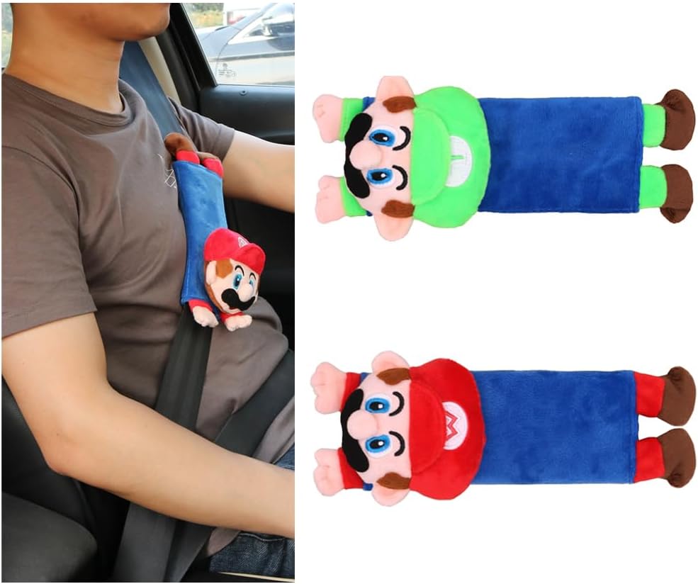 2/4 PCS Cartoon Car Seat Belt Covers, Cute Seat Belt Cover
