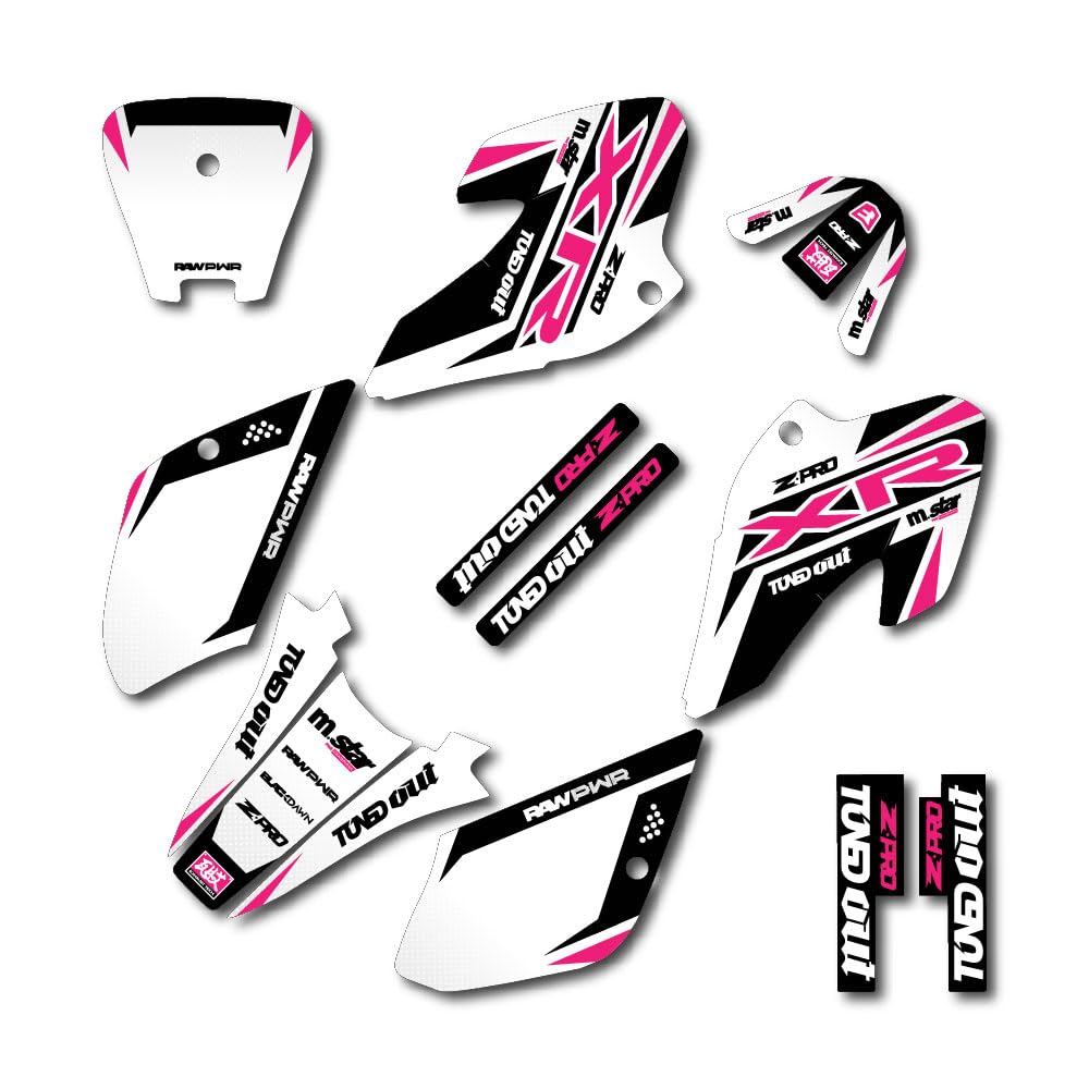 ROCKFISH GTR PRO コンプリート 白/ピンク 即レースOK！ 中古 Amazon.com: XR80 Xr100 Wh Pink Shift Racing Graphics kit fit 2001