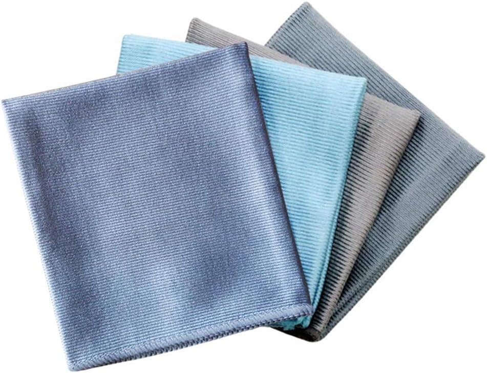 10 Pack Premium Quality Light Red Microfibre Glass Cloths Large