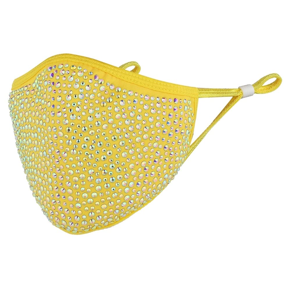 Designer Crystal Face mask! Machine Washable, Adjustable Ear Strap, Open Pocket, FREE Filter
