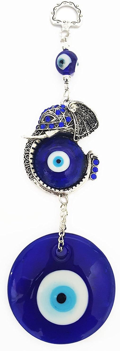 Turkish Evil Eye Elephant Good Luck Charm Hanging