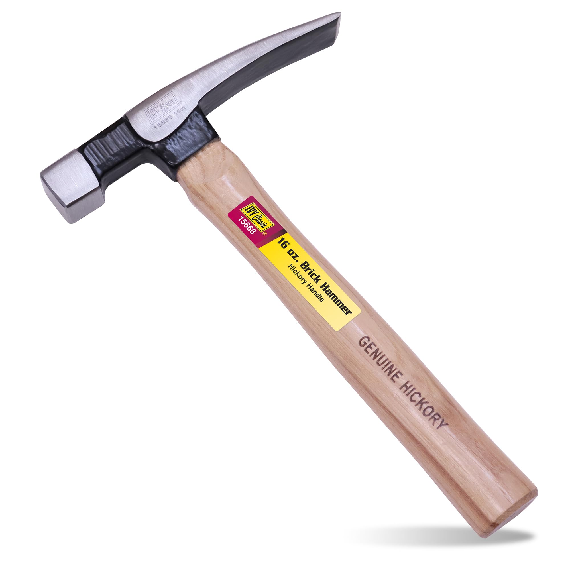 IVY Classic 15668 - Martillo de ladrillo con mango de madera de nogal americano, 453.6 g