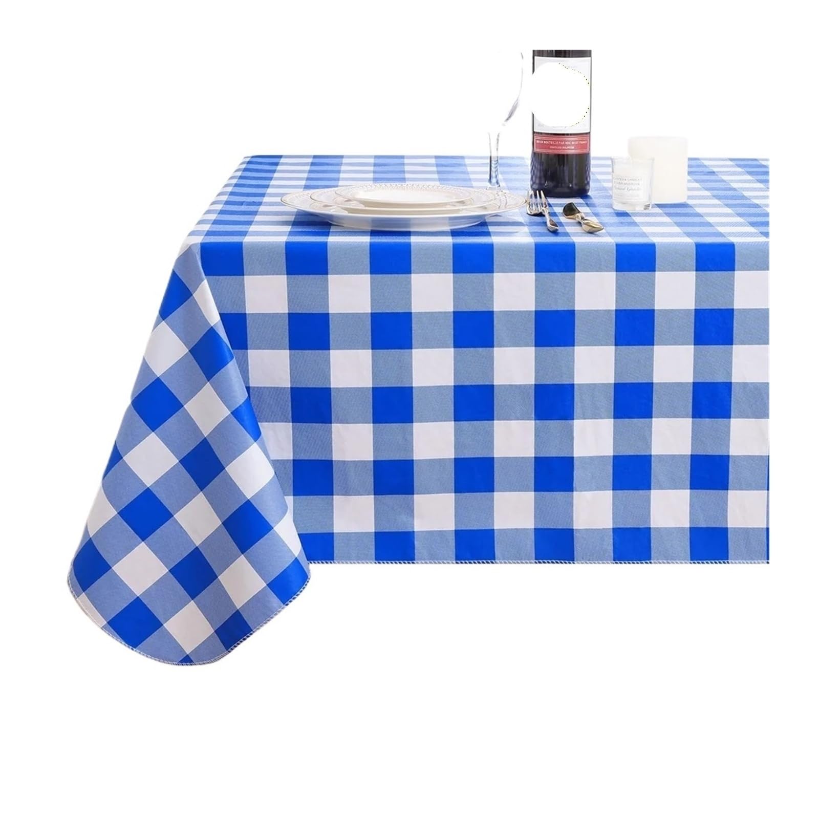 LUYSGBXR Waterproof Tablecloth Rectangle Waterproof Table Cloth Backed Tablecloth Wipeabl Plastic Cover For Dinner Kitchen Outdoor(Color 3,(152x213cm) rectangle)