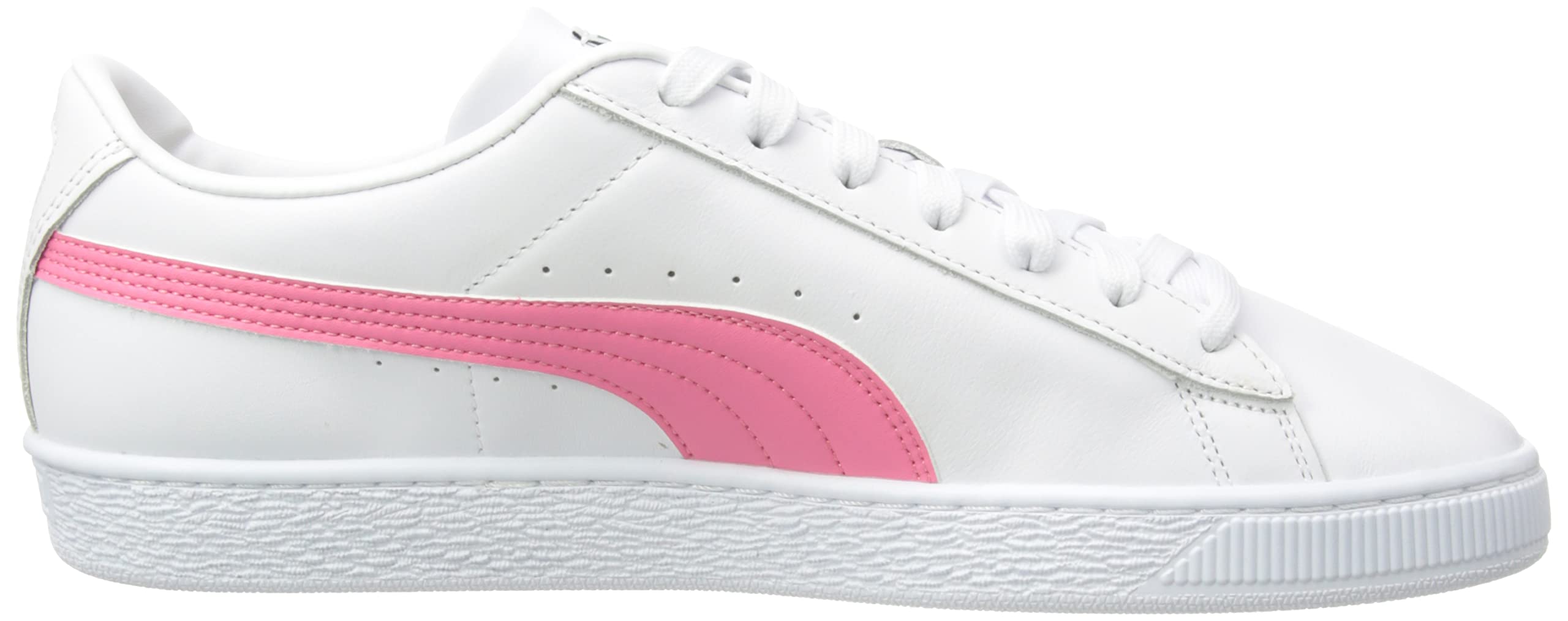 PUMA Basket Classic XXI Sneaker für Herren, Puma Weiß Sunset Pink, 43 EU – Ansicht 6